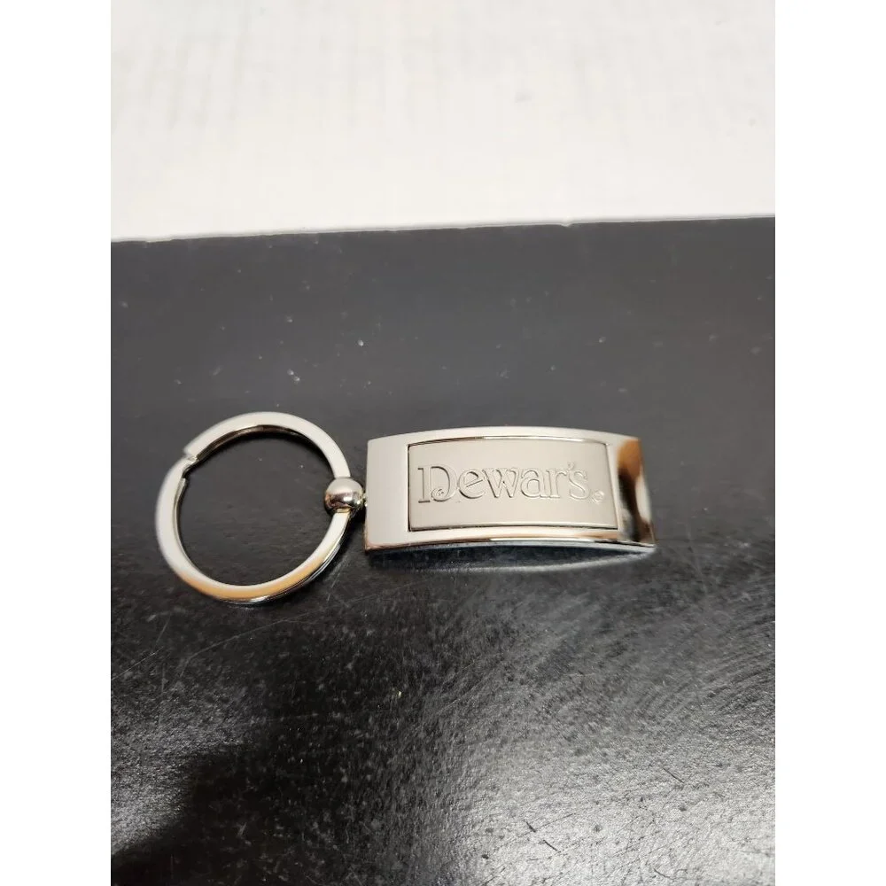 Dewar's Keychain In Box -Sleek Metal Design For Whiskey Lovers & Key Enthusiasts